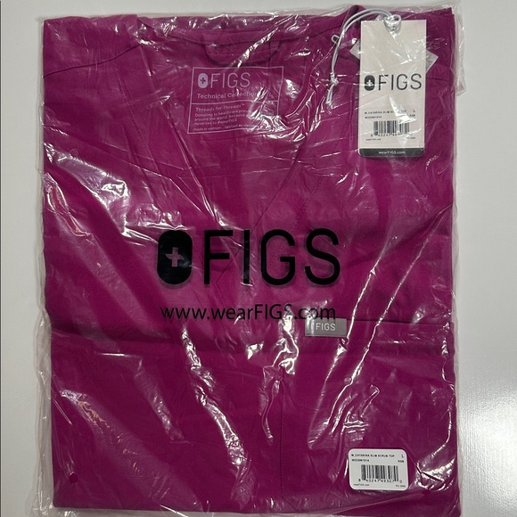 Figs Raspberry L scrubs - Picture 2 of 3